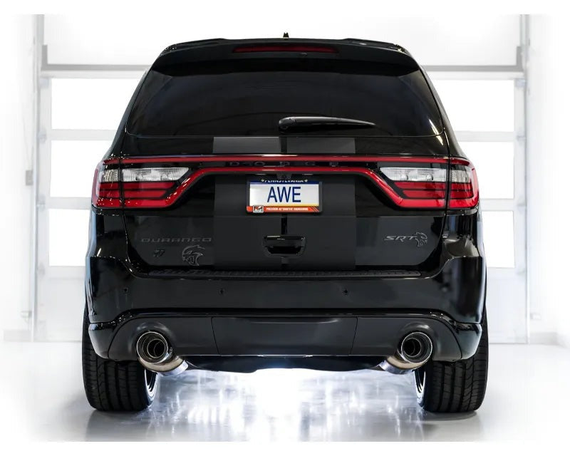 AWE Track Edition Exhaust for Dodge Durango 6.4 / 6.2 SC - Chrome Silver Tips (3020-32952)