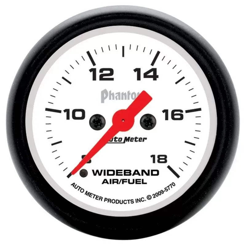 Autometer 2-1/16" ANALOG 8:1-18:1 AFR Air/Fuel Ratio-Wideband Gauge Phantom | Universal (5770)