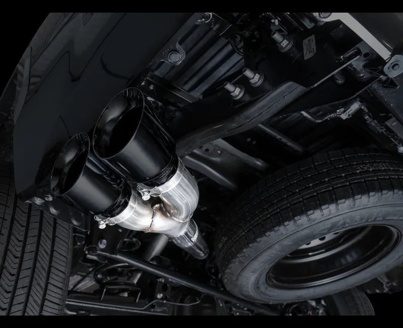 AWE 0FG Exhaust for 3rd Gen Toyota Tundra - Dual Diamond Black Tips (3015-33063)