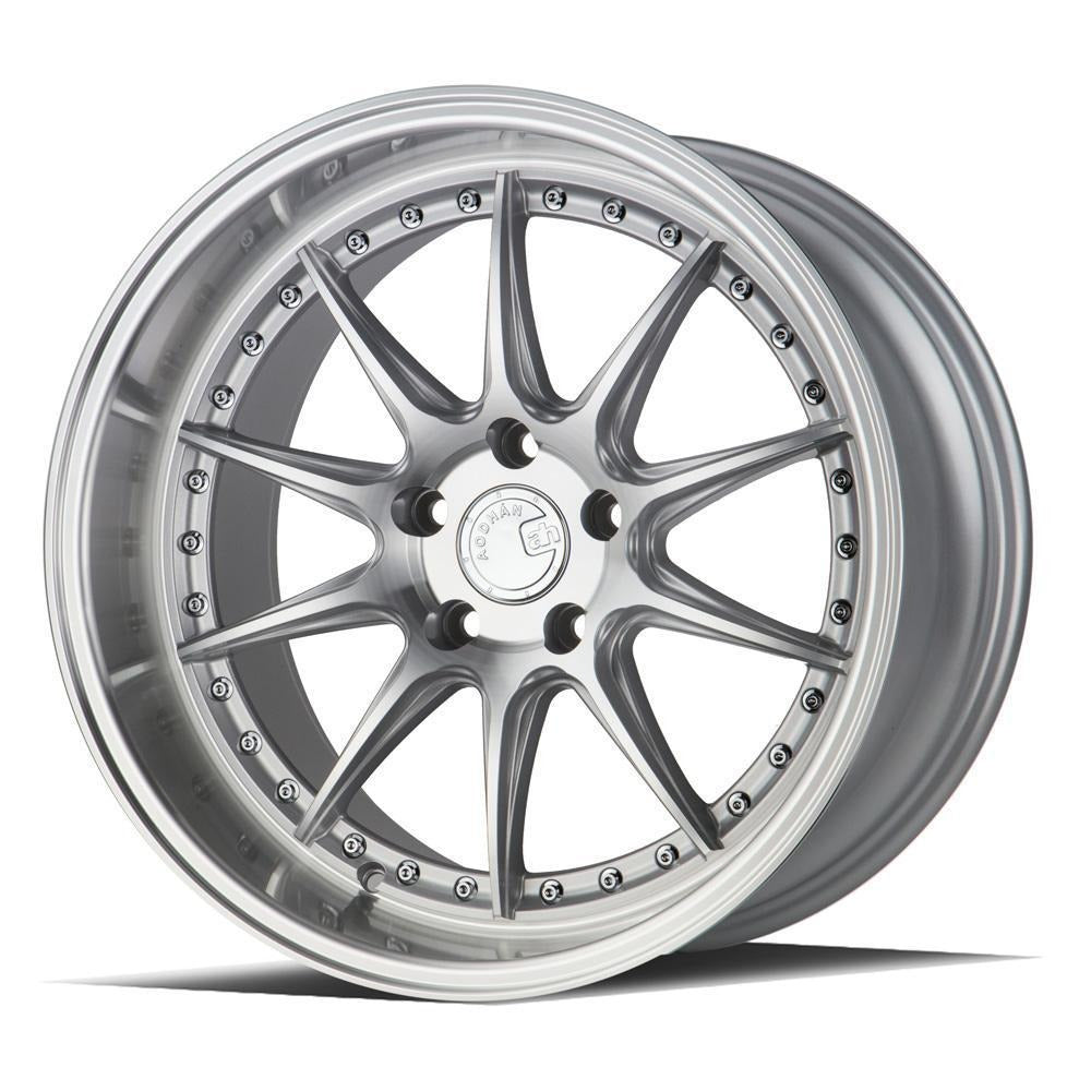 AodHan Wheels DS07 Silver w/ Machined Face 18x10.5 | 5x114.3 (DS718105511422SMF)