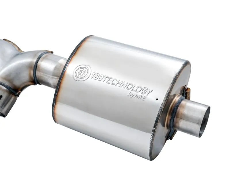 AWE Tread Edition Axleback Dual Exhaust for Jeep JL/JLU 3.6L/2.0T - Diamond Black Tips (3015-33001)