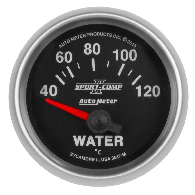 Autometer 2-1/16" 40-120 C Water Temperature Gauge SPORT-COMP II | Universal (3637-M)
