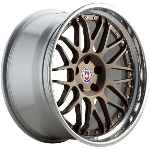 HRE Performance Wheels C100 Satin Bronze Center w/ Polished Clear Outer & Gloss Silver Inner 20x10 | 5x114.3 (C100-201051144003SB)