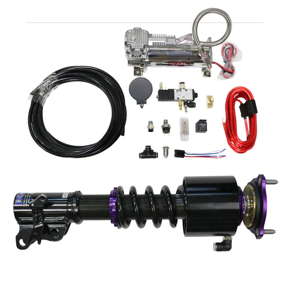 D2 Racing RS Coilovers with Front Air Cups Kit | 2002-2006 Acura RSX (D-AC-11-VACF-20)