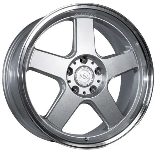 Anovia Highball Silver w/ Machined Lip 18x8.5 +35 | 5x114.3 (ART109188551143573SI)