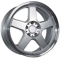 Anovia Highball Silver w/ Machined Lip 18x8.5 +35 | 5x114.3 (ART109188551143573SI)