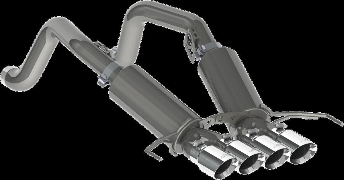 MBRP Stainless Steel 3" Axle-Back w/ Quad Tips | 2014 - 2019 Chevrolet Corvette (S7030)