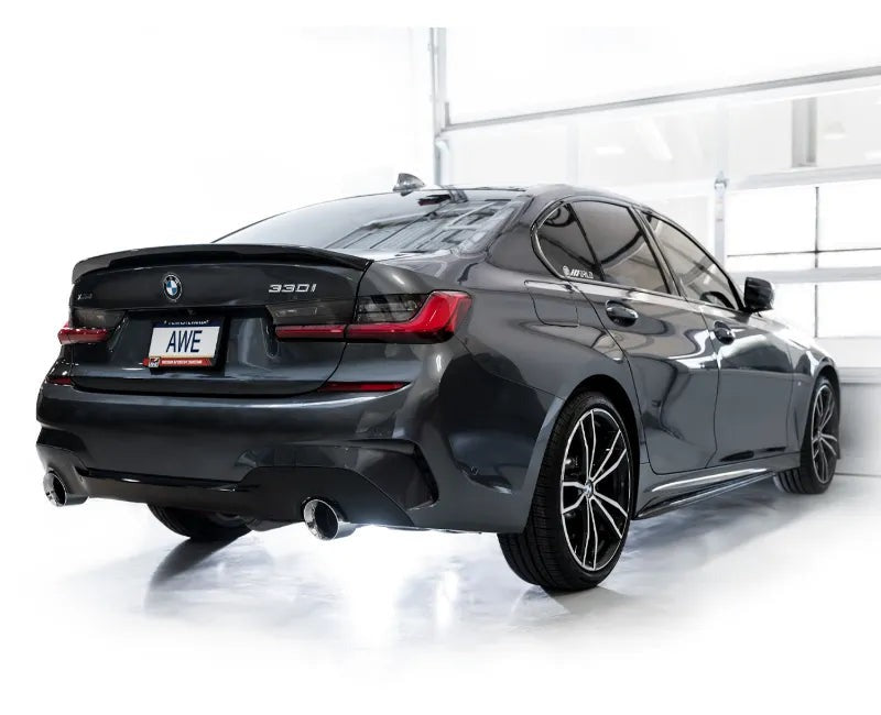 AWE Touring Edition Axleback Exhaust for BMW G2X 330i/430i - Chrome Silver (3015-32429)