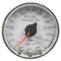 Autometer 2-1/16" 0-30 PSI SPEK-PRO Fuel Pressure Gauge White/Chrome | Universal (P31611)