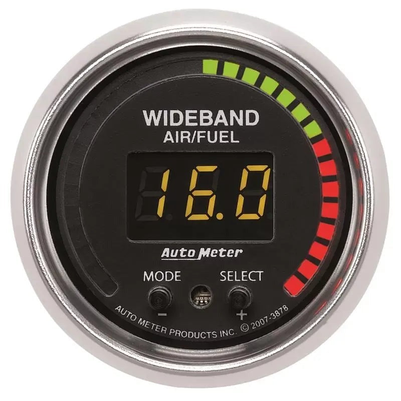 Autometer 2-1/16" 6:1-20:1 AFR Air/Fuel Ratio-Pro Gauge GS | Universal (3878)