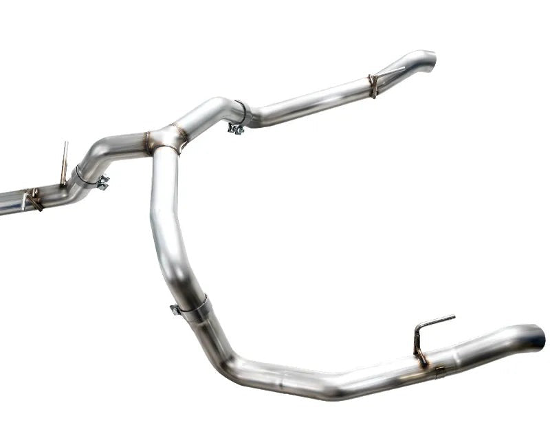 AWE 0FG Catback Split Rear Exit Exhaust for 4th Gen Silverado/Sierra 1500 5.3L (With Bumper Cutouts) - OE Tips (3015-31200)