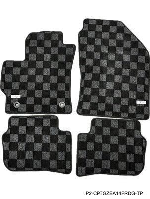 Phase 2 Motortrend Floor Mats - Dark Grey | 2023+ Toyota GR Corolla (P2-CPTGZEA14FRDG-TP)