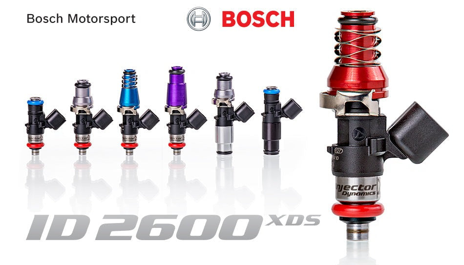 Injector Dynamics 2600-XDS Injectors - 14mm Top - -204 / 14mm Lower O-Ring Set of 2 |1879-1984 Mazda RX-7 (2600.11.06.60.14.2)