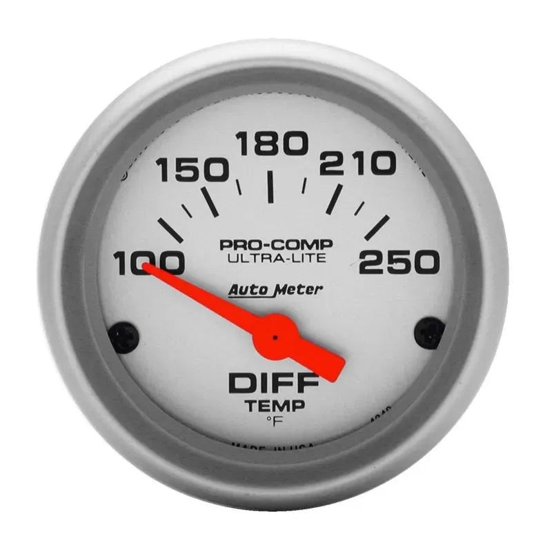 Autometer 2-1/16" 100-250 °F Differential Temperature Gauge ULTRA-LITE | Universal (4349)