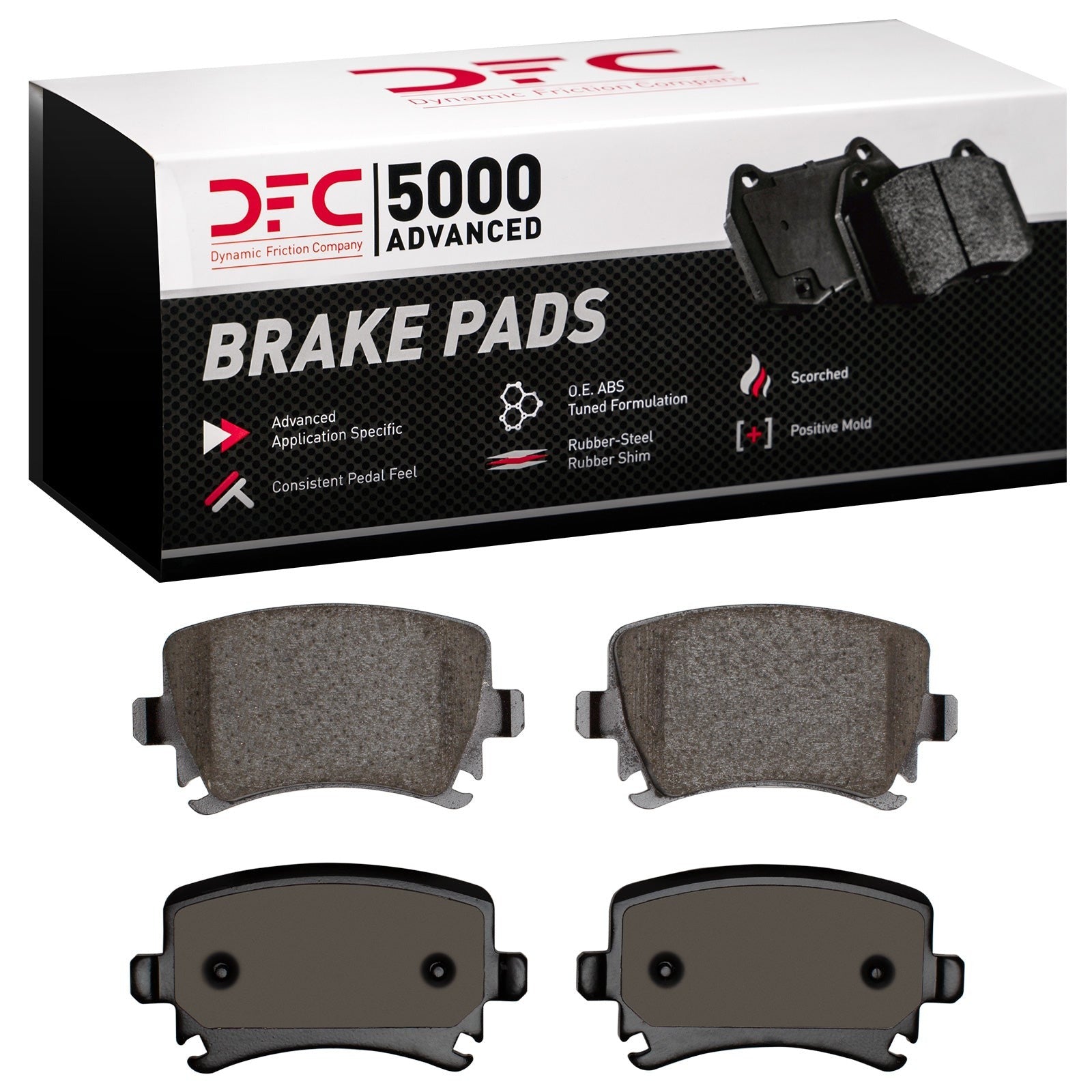 DFC 5000 Advanced Low Metallic Rear Brake Pads | Multiple VW/Audi Fitments (1552-1108-00)