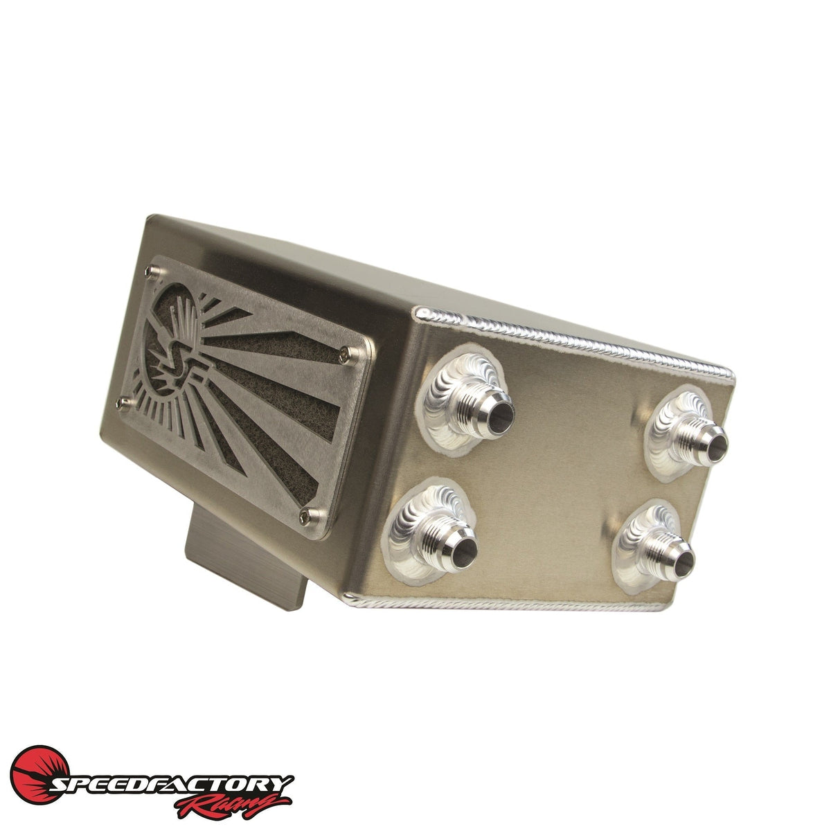 SpeedFactory Racing Rising Sun Angled Catch Can | 1992-2000 Honda Civic and 1994-2001 Acura Integra (SF-02-033)