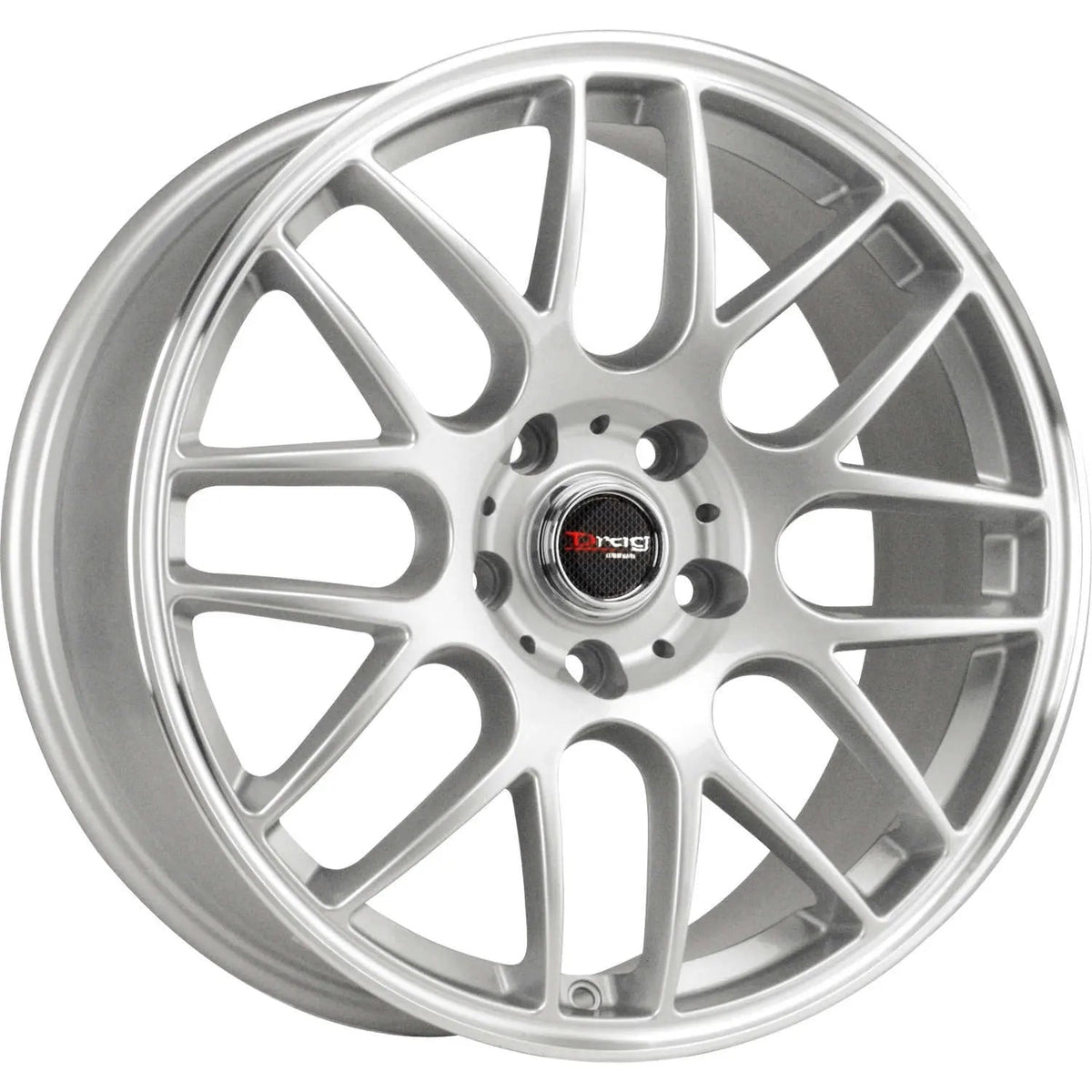 Drag Wheels DR37 Silver w/ Machined Lip 20x8.5 | 5x114.3 (DR372085062073S1)