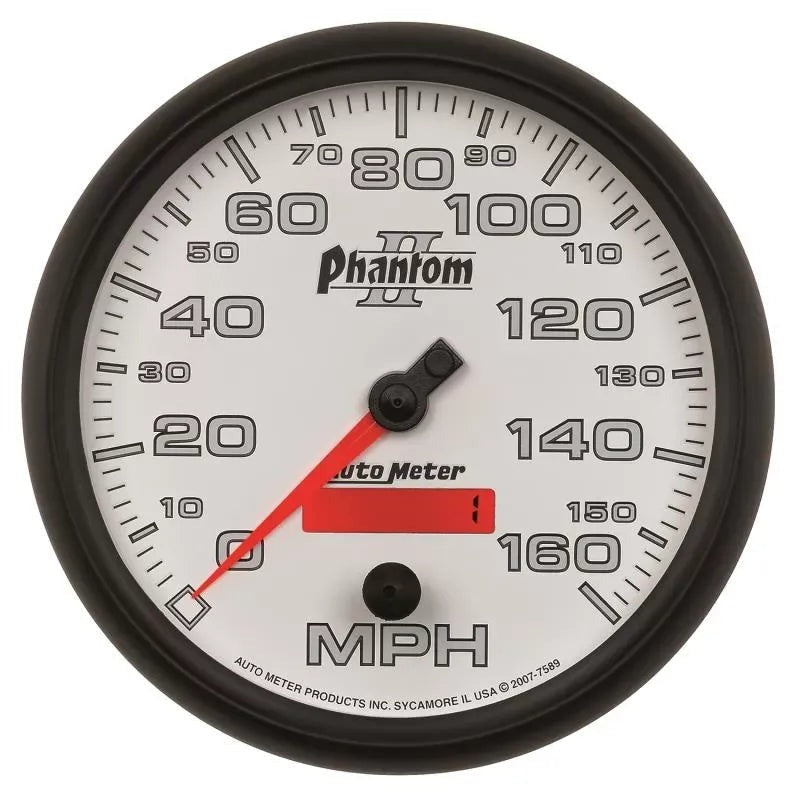 Autometer 5" 0-160 MPH Speedometer Gauge Phantom II | Universal (7589)