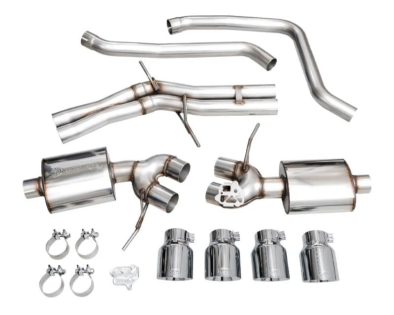 AWE Touring Edition Catback Exhaust for '22+ Porsche Macan 2.9TT - Chrome Silver Tips (3015-42952)