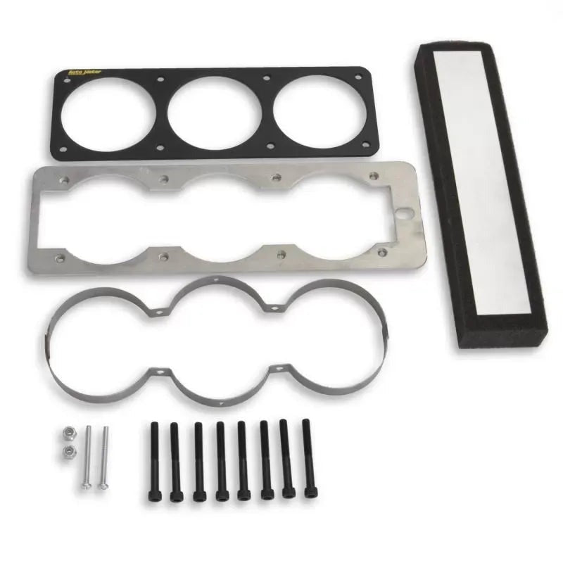 Autometer 2-5/8" Triple Gauge Cage Gauge Mount Black | 1987-1993 Ford Mustang (50100)