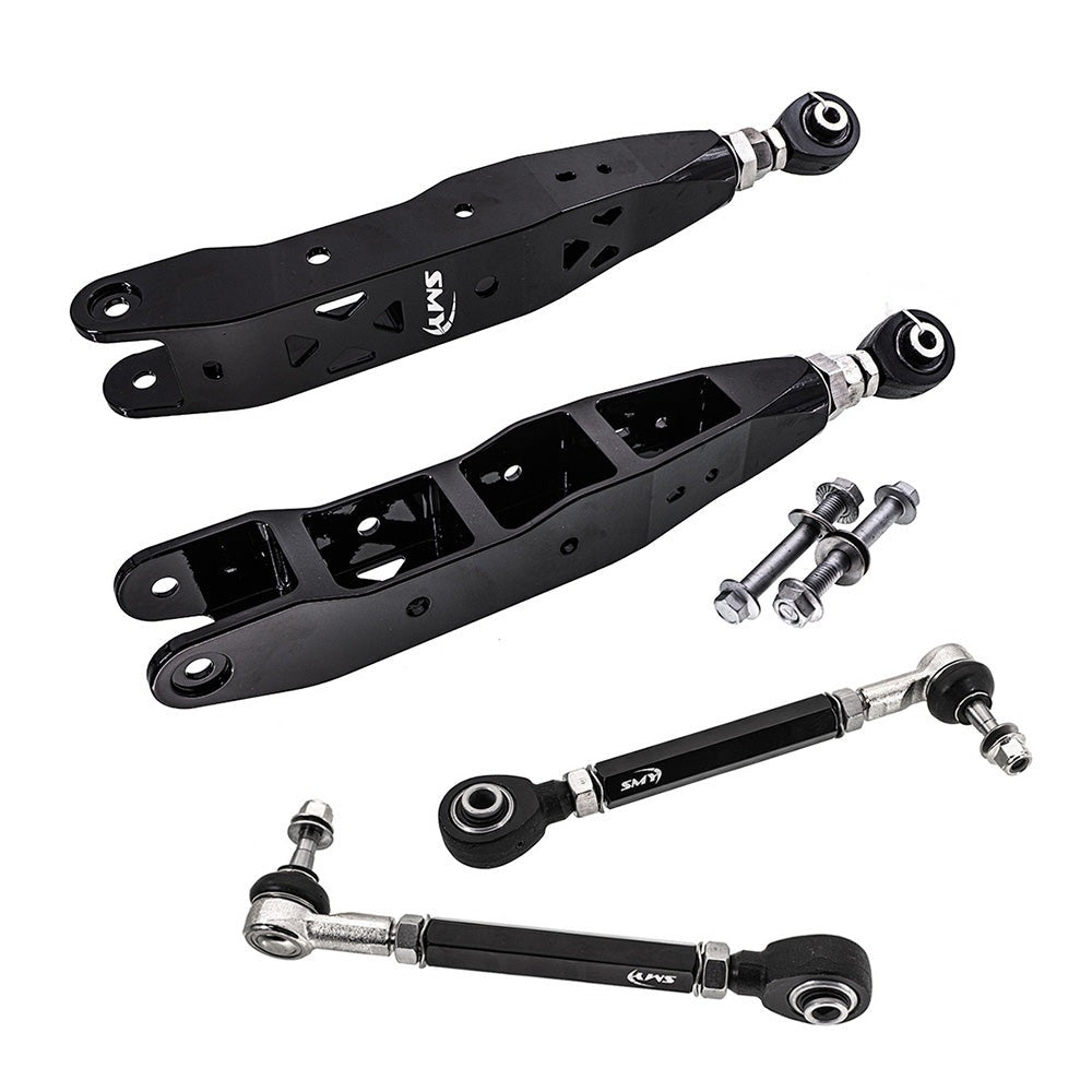 SMY Pillow Ball CNC Aluminum Adjustable Rear Control Arm / Toe Kit | 2008+ Subaru WRX and 2008-2021 Subaru WRX STI (SMY-SUS-CTK-CNC)