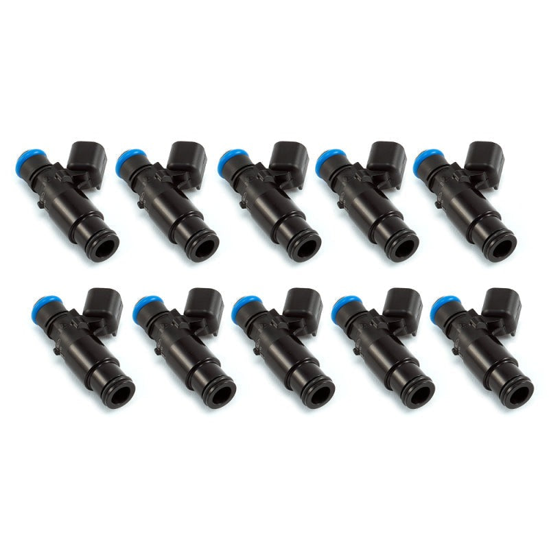 Injector Dynamics ID1300x Injectors - 14mm Bottom Adapters Black-Set of 10 |2008+ Dodge Viper (1300.48.14.14B.10)