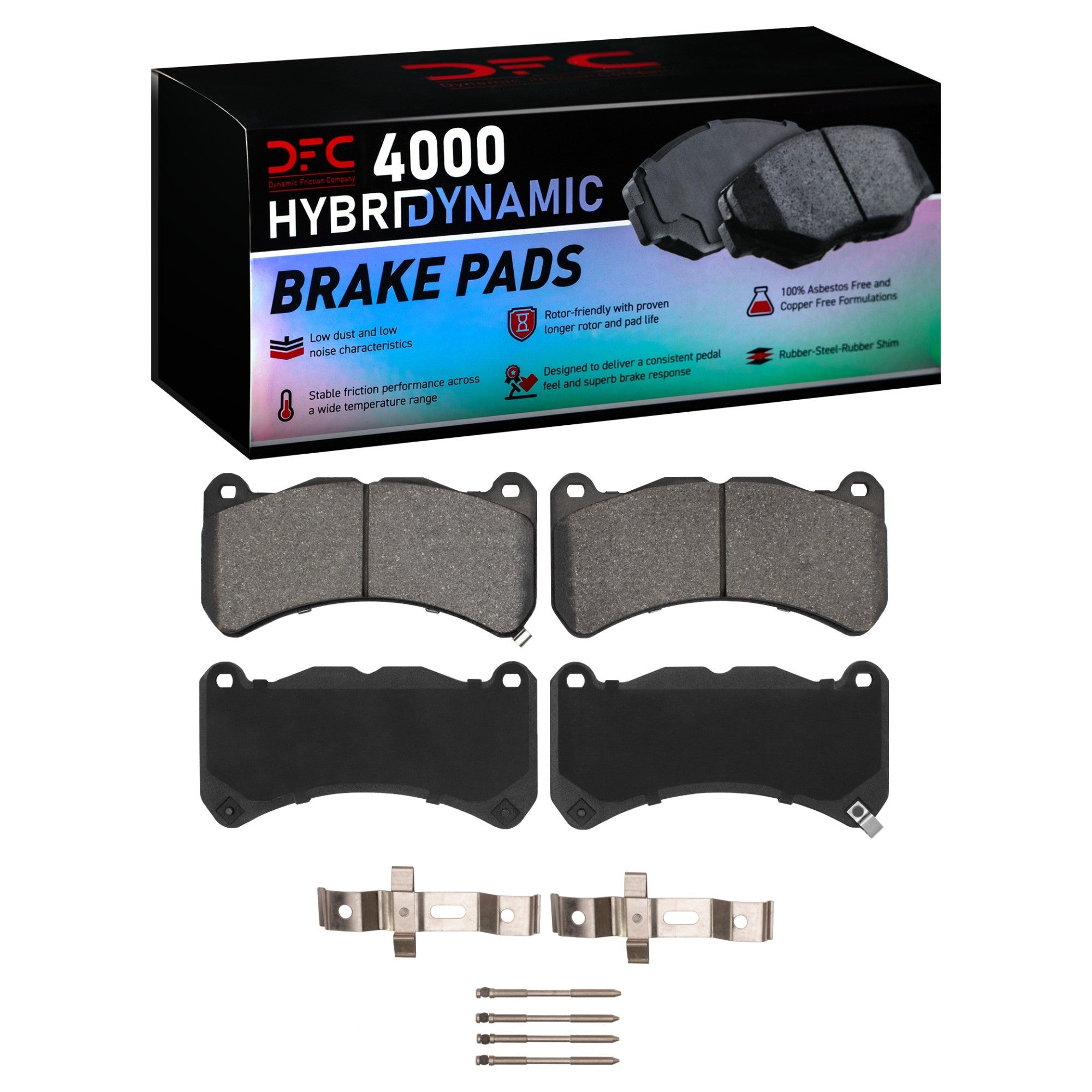 DFC Front 4000 HybriDynamic Brake Pads and Hardware Kit | 24-25 Subaru WRX / 18-21 STI (4000-1365-01)