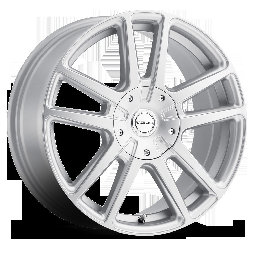 Raceline Wheels Encore Silver 18x8 | 5x110/5x114.3 (145S-88088+40)