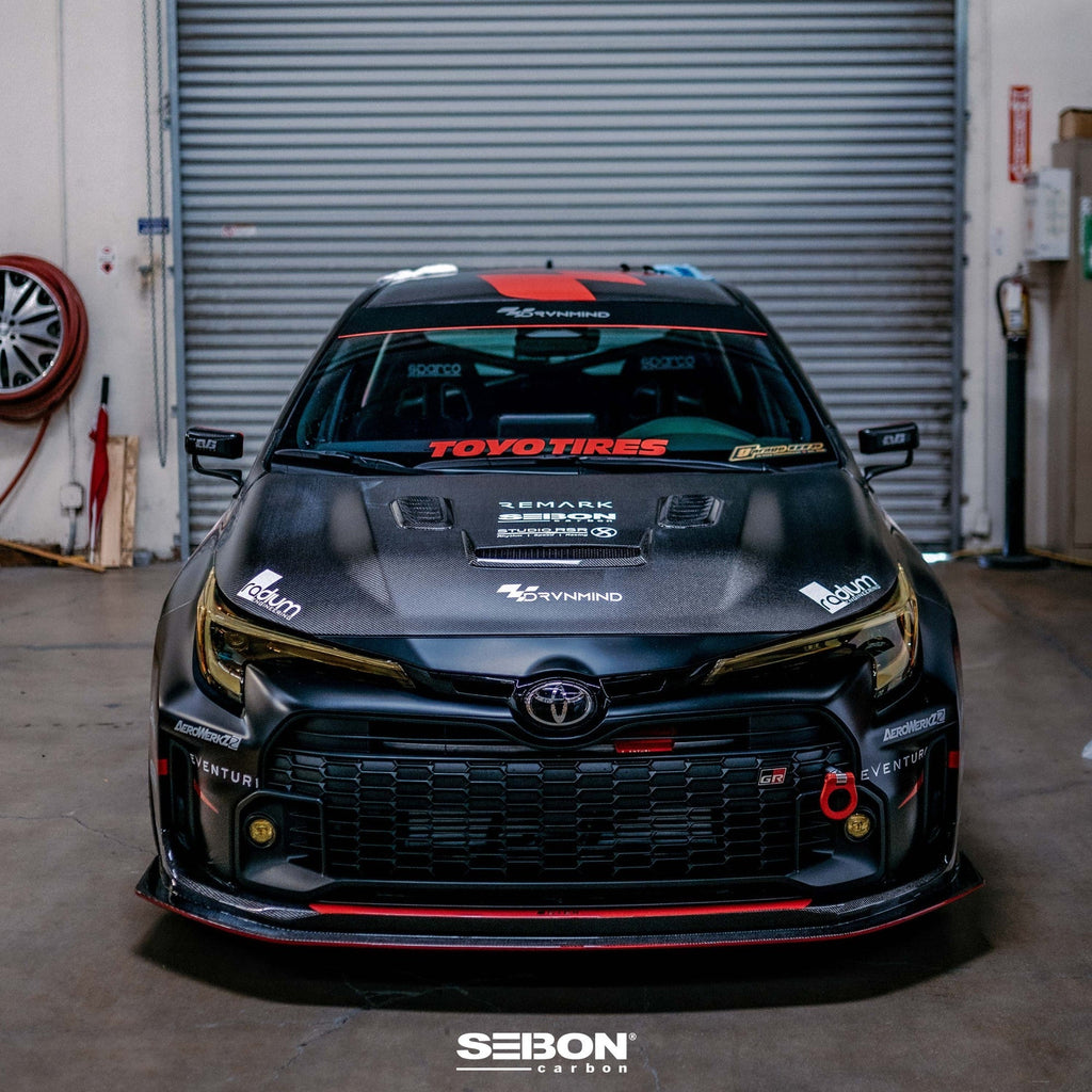 Seibon VS-Style Dry Carbon Hood | 2023+ Toyota GR Corolla (HD23TYGRCOR-VS)