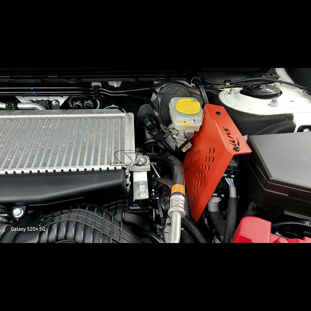 SMY ECU / ECM Protection Cover Wrinkle Red | 2022+ Subaru WRX / 2020+ Outback (SMY-ECM-VBBK)