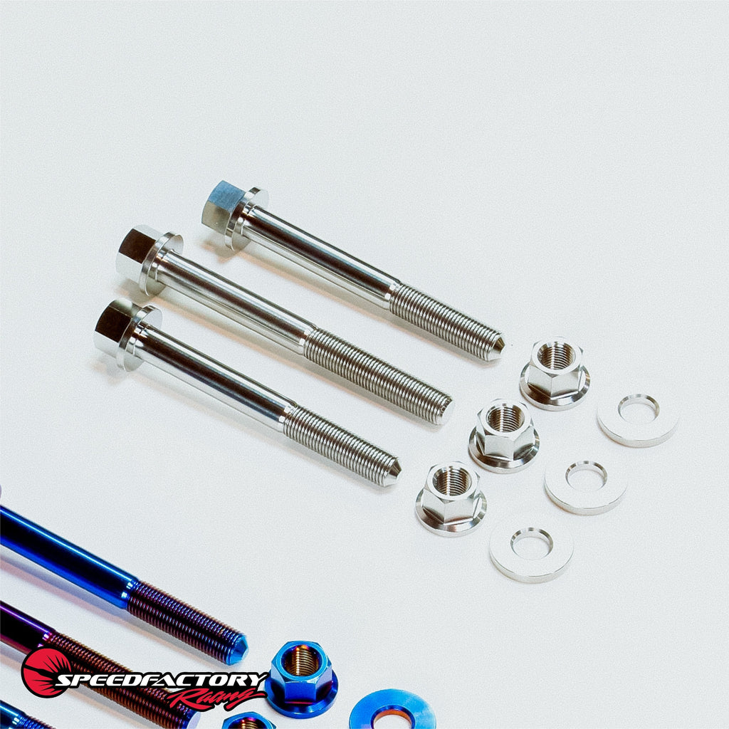 SpeedFactory Racing Titanium EG/DC/EK Engine Mount Hardware Kit | 1988-2005 Honda Civic, and 1990-2001 Acura Integra (SF-02-075-M12-EMK)