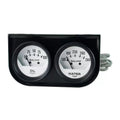 Autometer 2-1/16" 100 PSI/280 °F Oil Pressure / Water Temperature Gauge Console White Dial w/Black Bezel | Universal (2323)