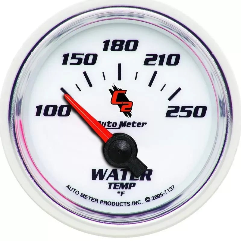 Autometer 2-1/16" 100-250 °F Water Temperature Gauge C2 | Universal (7137)