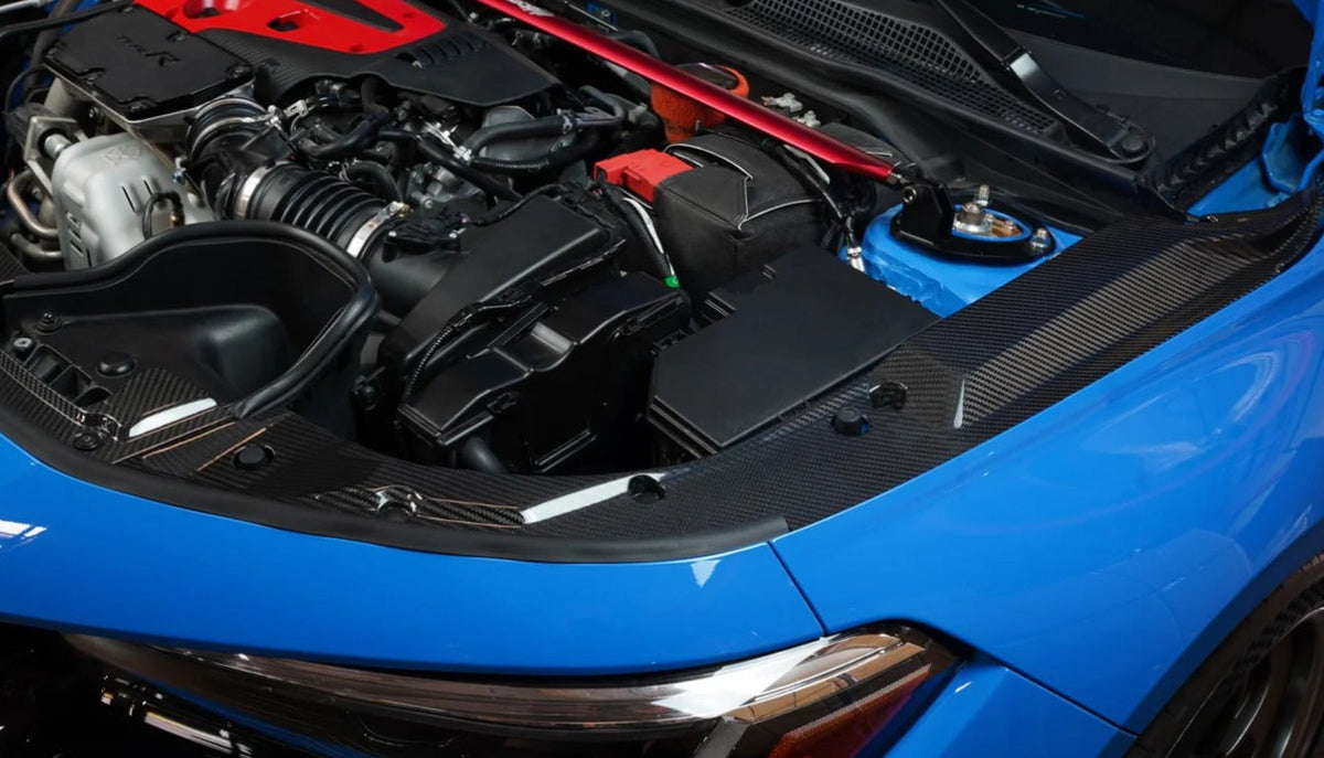 APR Performance Carbon Fiber Radiator Cooling Shroud | 2023+ Honda Civic Type-R (CF-923020)