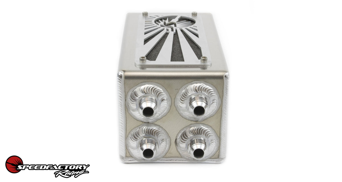 SpeedFactory Racing Rising Sun Oil Catch Can | 1994-2001 Acura Integra and 1992-2000 Honda Civic (SF-02-034)