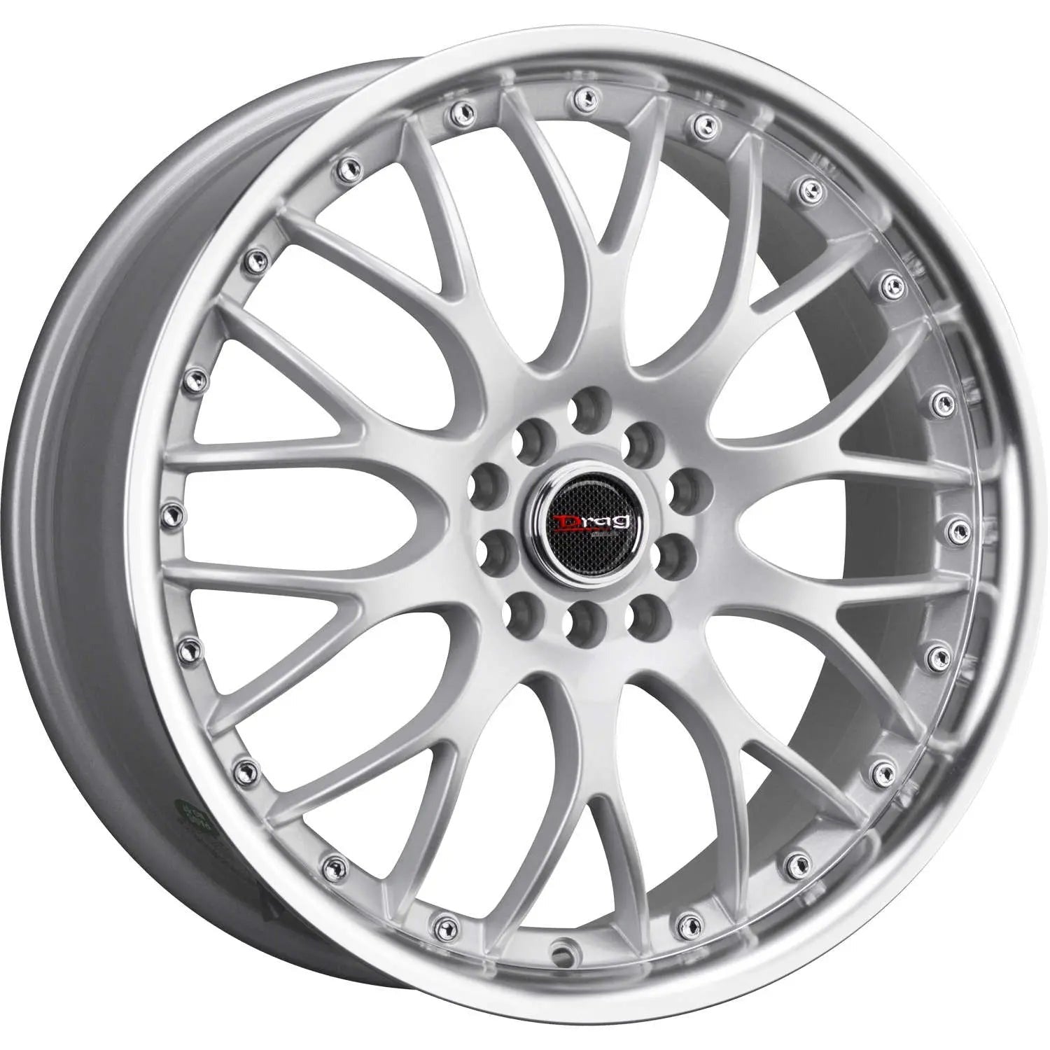 Drag Wheels DR19 Silver w/ Machined Lip 17x7.5 | 5x120 (DR191775234272S)