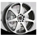 Drag Wheels DR33 Charcoal Gray w/ Machined Spoke Faces 17x7.5 | 4x100/4x114.3 (DR331775044273GMFM)