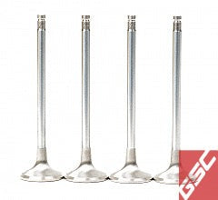GSC P-D Chrome Alloy Exhaust Valve 28mm Head - 6mm Stem - Set of 8 | 1989-1991 Honda CRX SiR, and 1992-2001 Acura Integra GS-R (2039-8)