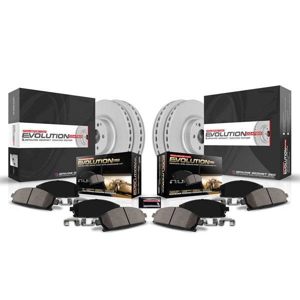Power Stop Front & Rear Z17 Evolution Geomet Coated Brake Kit | 2014-2024 Infiniti Q50 & 2018-2022 Infiniti Q60 (CRK8006)