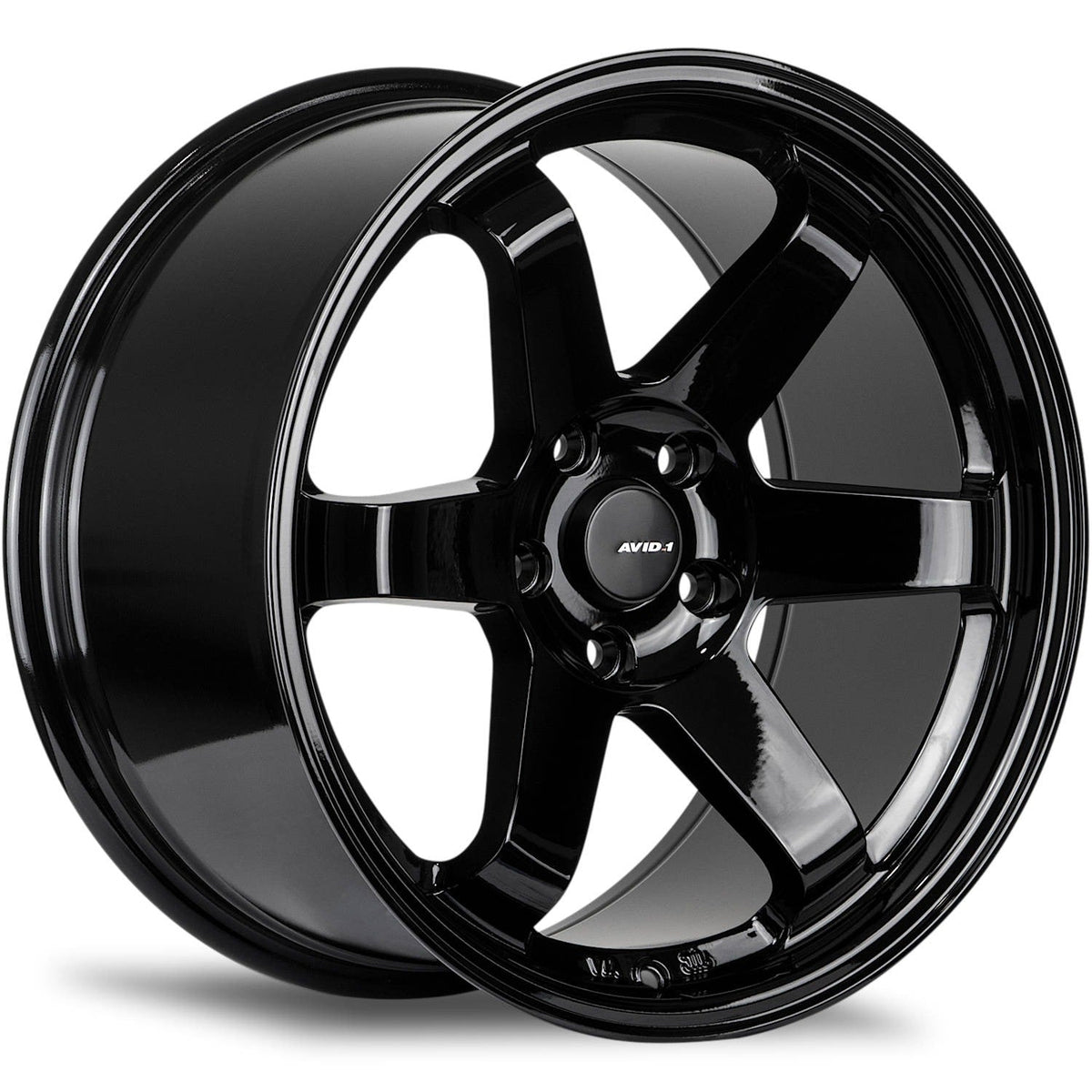 AVID1 AV6 Gloss Black 18x8.5 | 5x114.3 (AV0618855H35GBK)