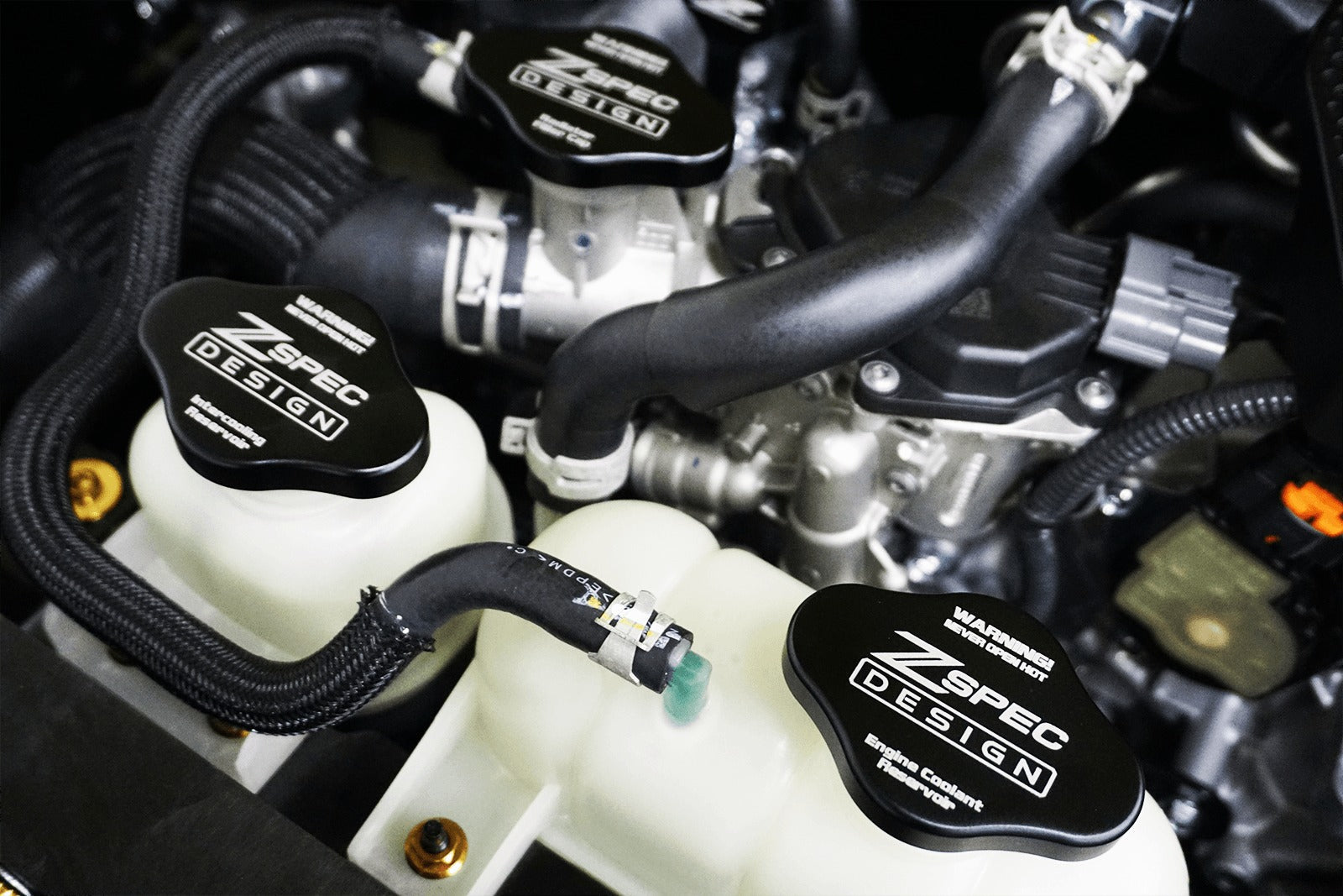 ZSPEC Billet Fluid Reservoir Cap Covers Set | 2023+ Nissan Z (00843612186911)