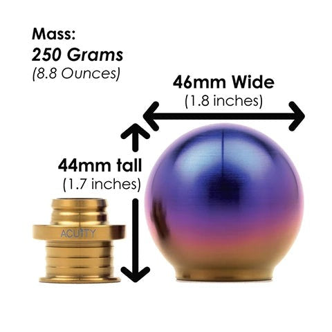 Acuity M10x1.5 POCO-Ti Burnt Titanium Low-Profile Shift Knob (1958)