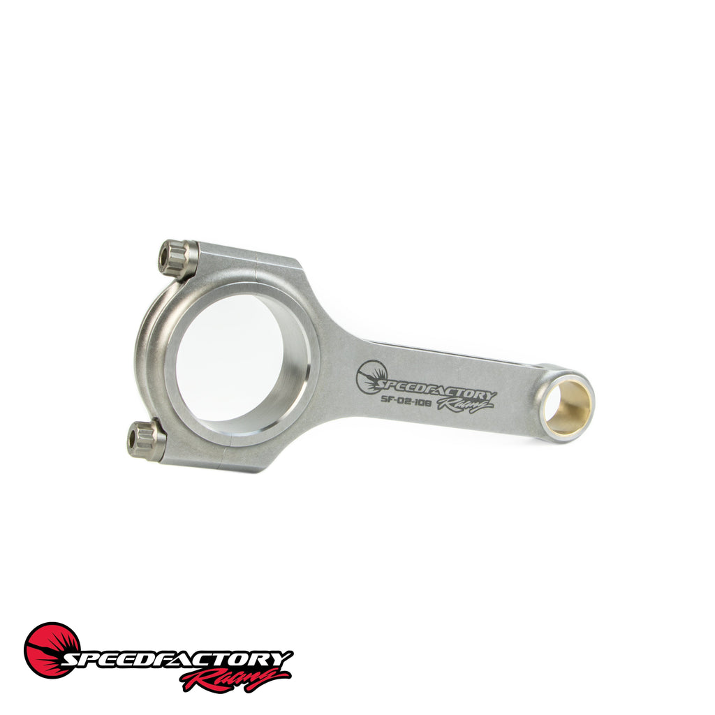 SpeedFactory Racing B16 Forged Steel H-Beam Connecting Rods | 1997-2000 Honda Civic Type-R, 1994-1995 Honda Del Sol, and 1999-2000 Honda Civic Si (SF-02-108)