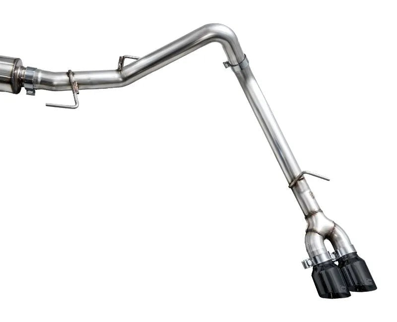 AWE 0FG Exhaust for 3rd Gen Toyota Tundra - Dual Diamond Black Tips (3015-33063)