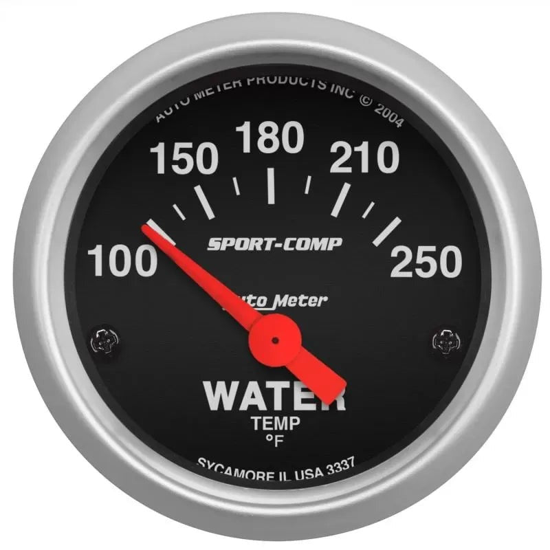 Autometer 2-1/16" 100-250 °F Water Temperature Gauge SPORT-COMP | Universal (3337)