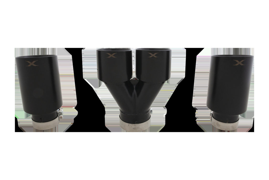 XForce Matte Black Exhaust Tip Set | 2023+ Toyota GR Corolla (ESTCGTIPSBK)