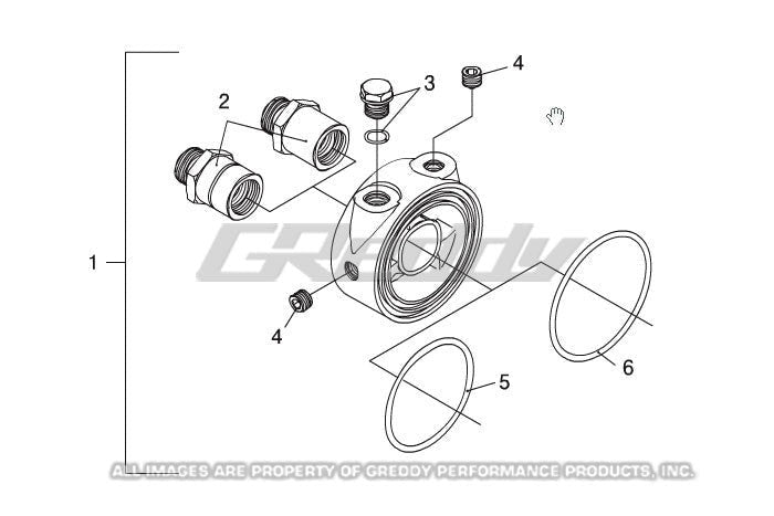GReddy Oil Filter Block Adapter O-Ring | Universal (12401160)