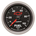 Autometer 2-1/16" 0-100 PSI Fuel Pressure Gauge CHEVY Red BOWTIE | Universal (3663-00406)