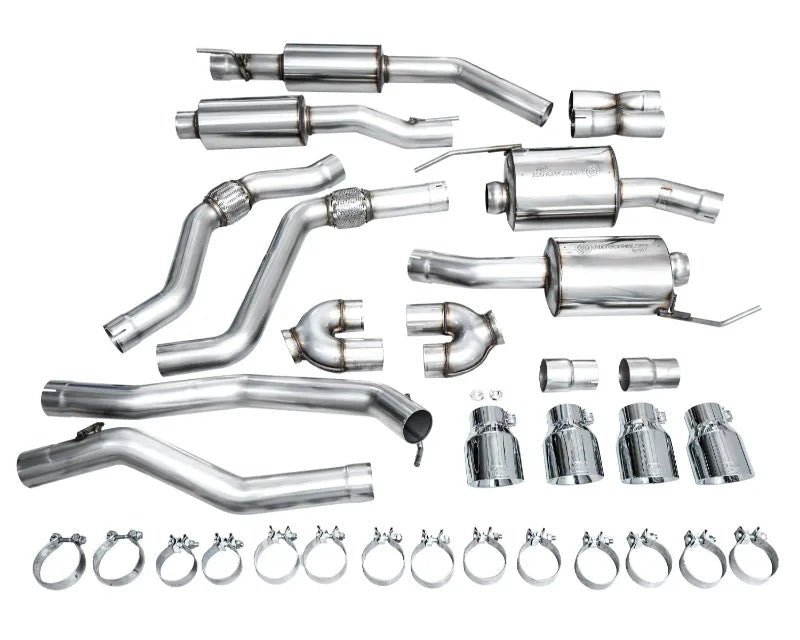 AWE Touring Edition Exhaust for Ford Explorer ST / Lincoln Aviator - Chrome Silver Tips (3015-42625)