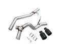 AWE Trail-to-Tread Conversion Kit (Dual Exhaust) for Jeep JT 3.6L - Diamond Black Tips (3015-33065)